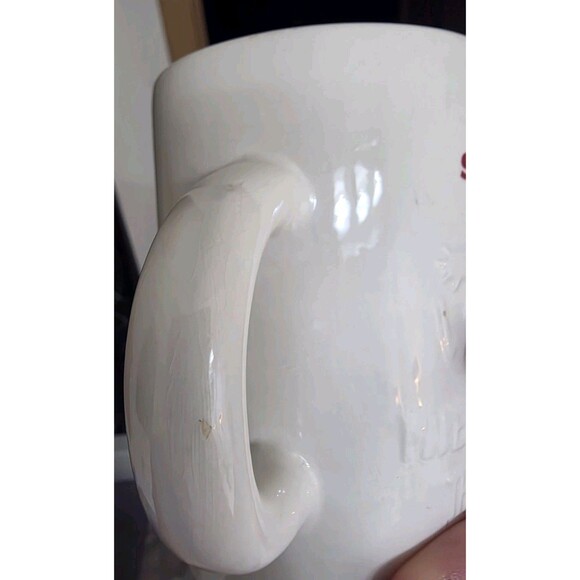 2010 Starbucks Coffee Mug Holiday Wish White Red 3D Cup Christmas‎ 10 oz Tea Cup - Picture 6 of 6